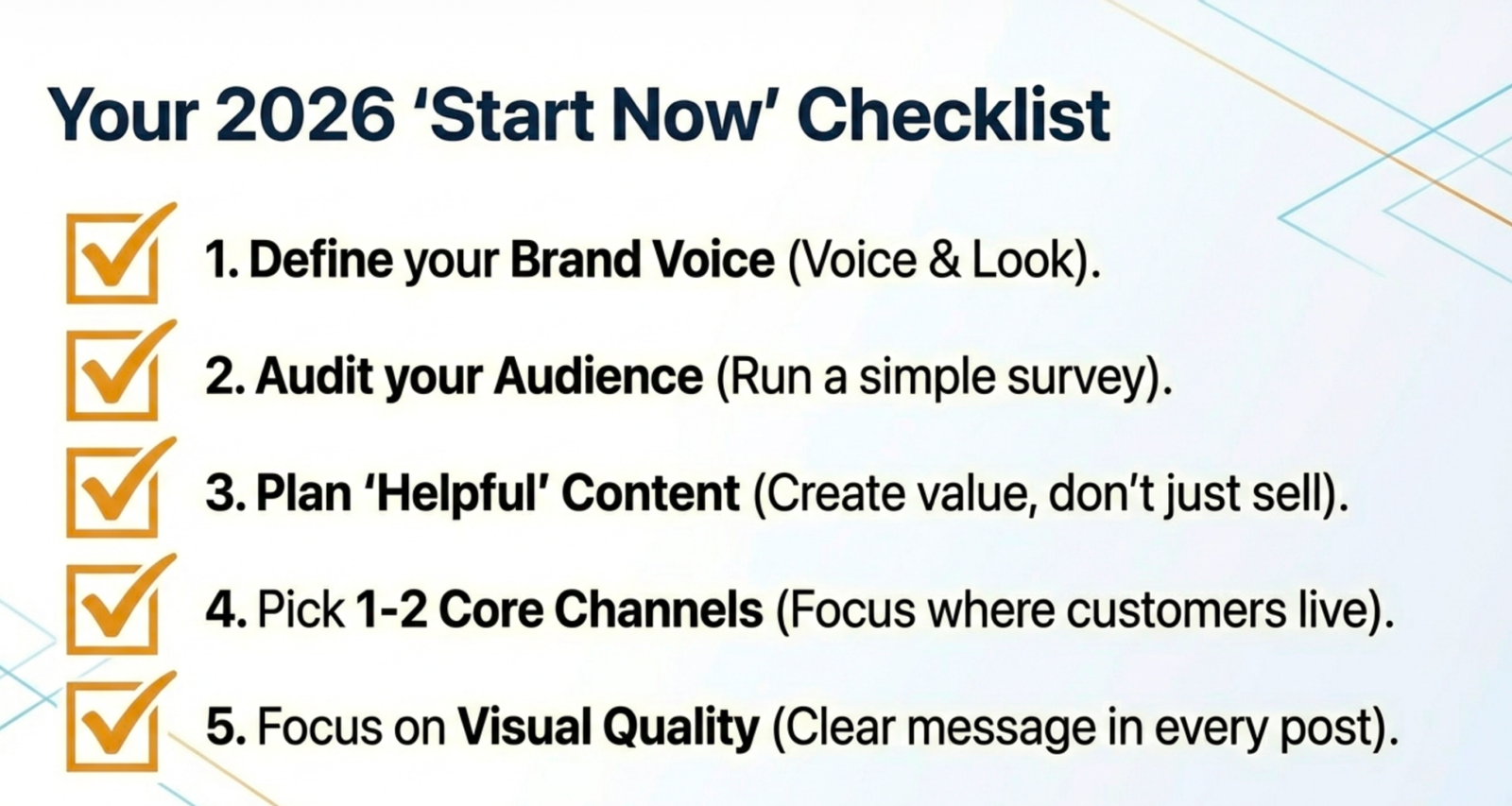 2026 Small Business and SME checklist